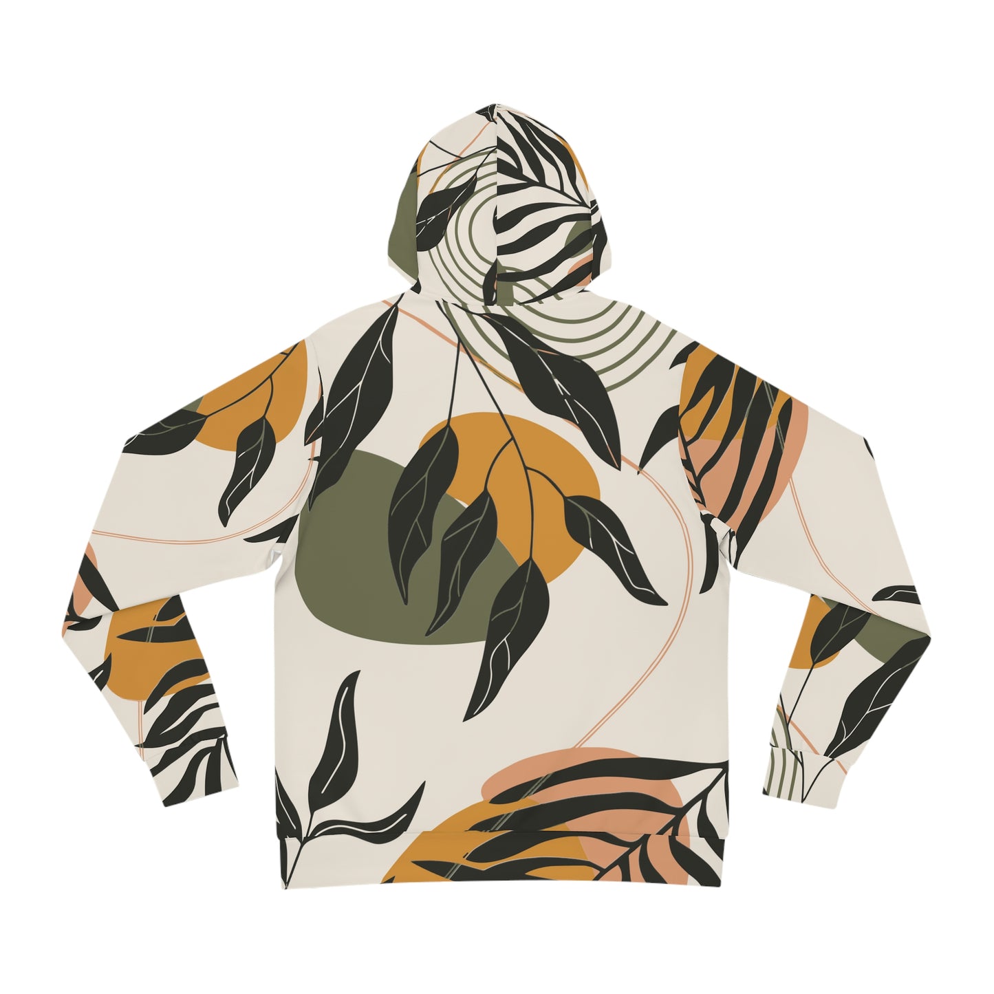 Personalized Retro Hippie Leaf Print People Hoodie