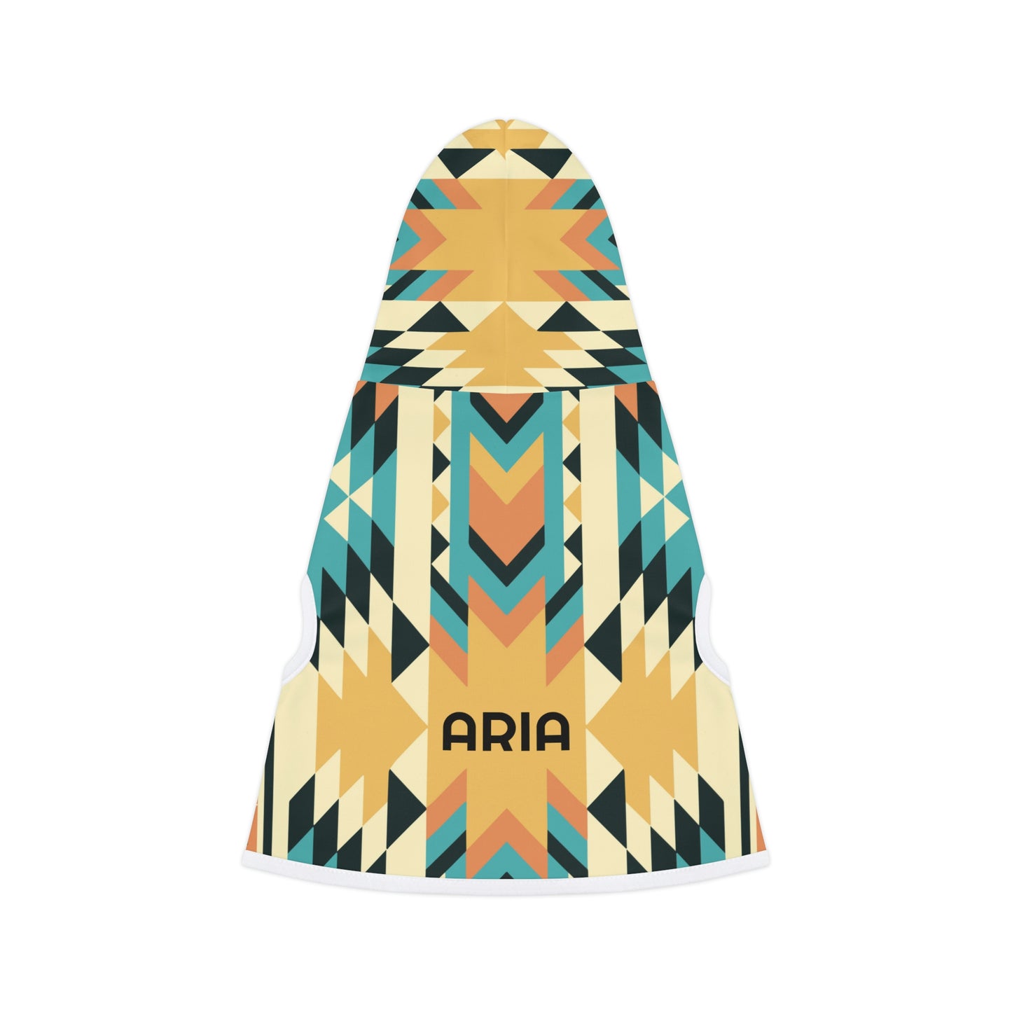 Personalized Western Boho Yellow Pet Hoodie