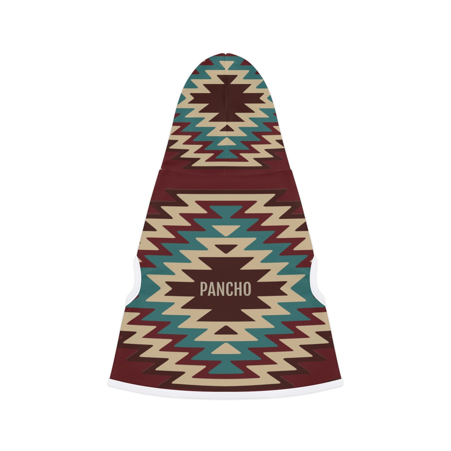 Personalized Western Boho Maroon Pet Hoodie