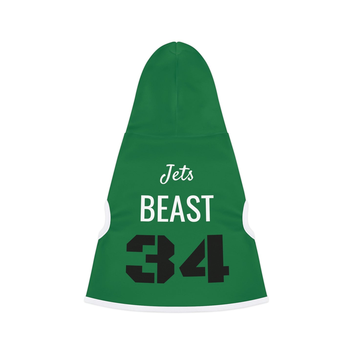 Personalized New York Jets Pet Hoodie