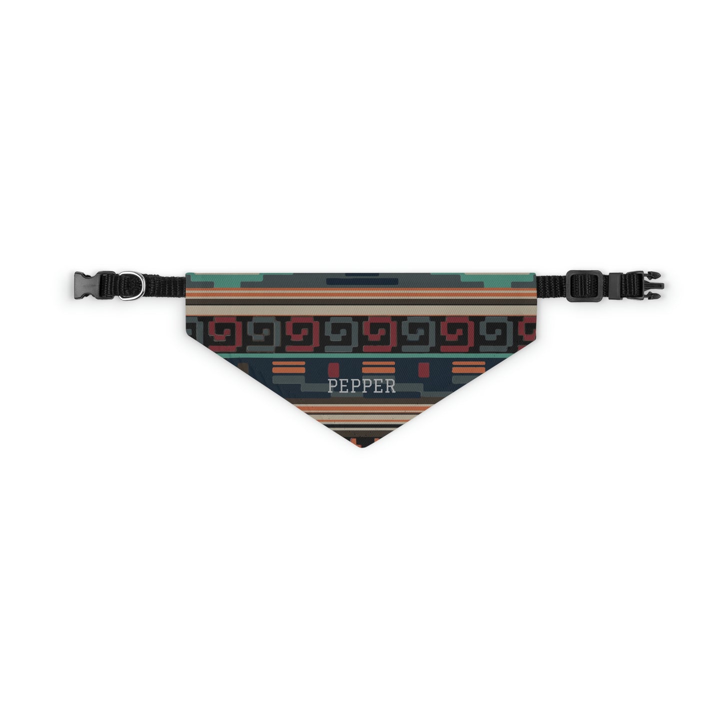 Personalized Western Boho Pet Bandana Collar