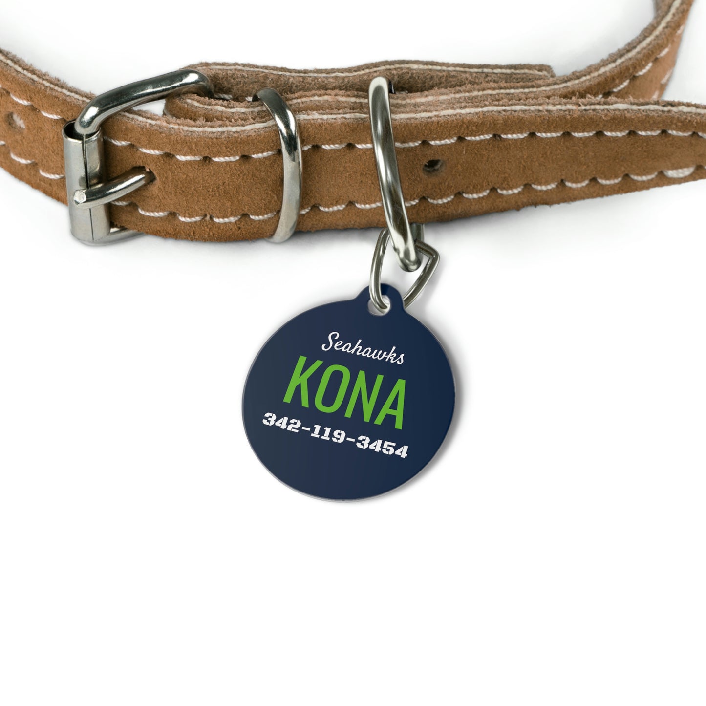 Personalized Seattle Seahawks Pet ID Tag
