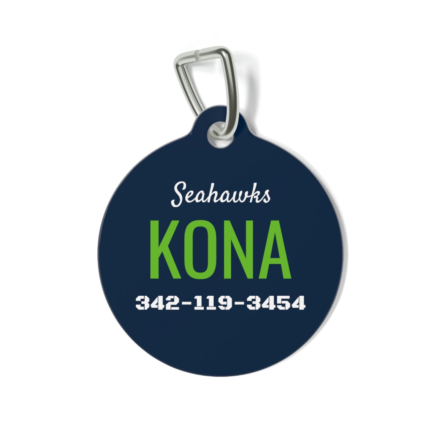 Personalized Seattle Seahawks Pet ID Tag