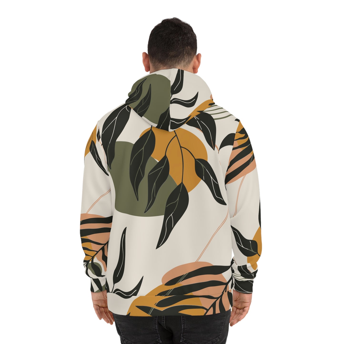 Personalized Retro Hippie Leaf Print People Hoodie