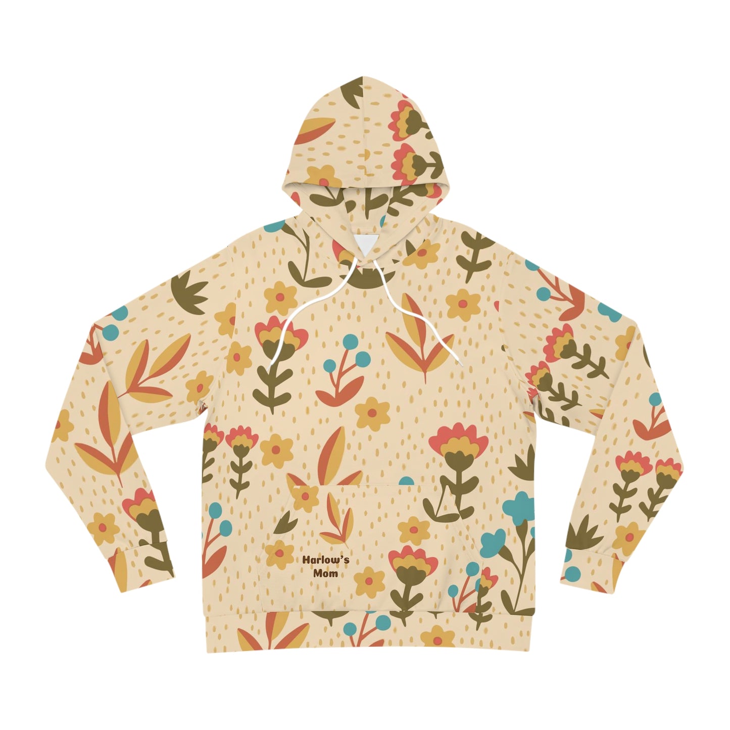 Personalized Western Boho Tan Floral Parent Hoodie