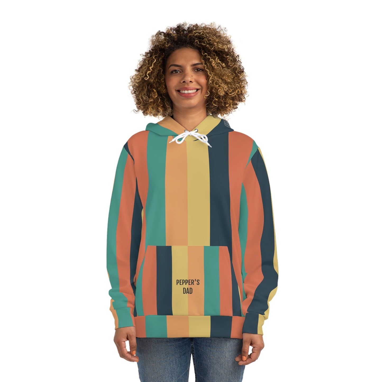 Personalized Classic Hot Air Balloon Stripe Parent Hoodie