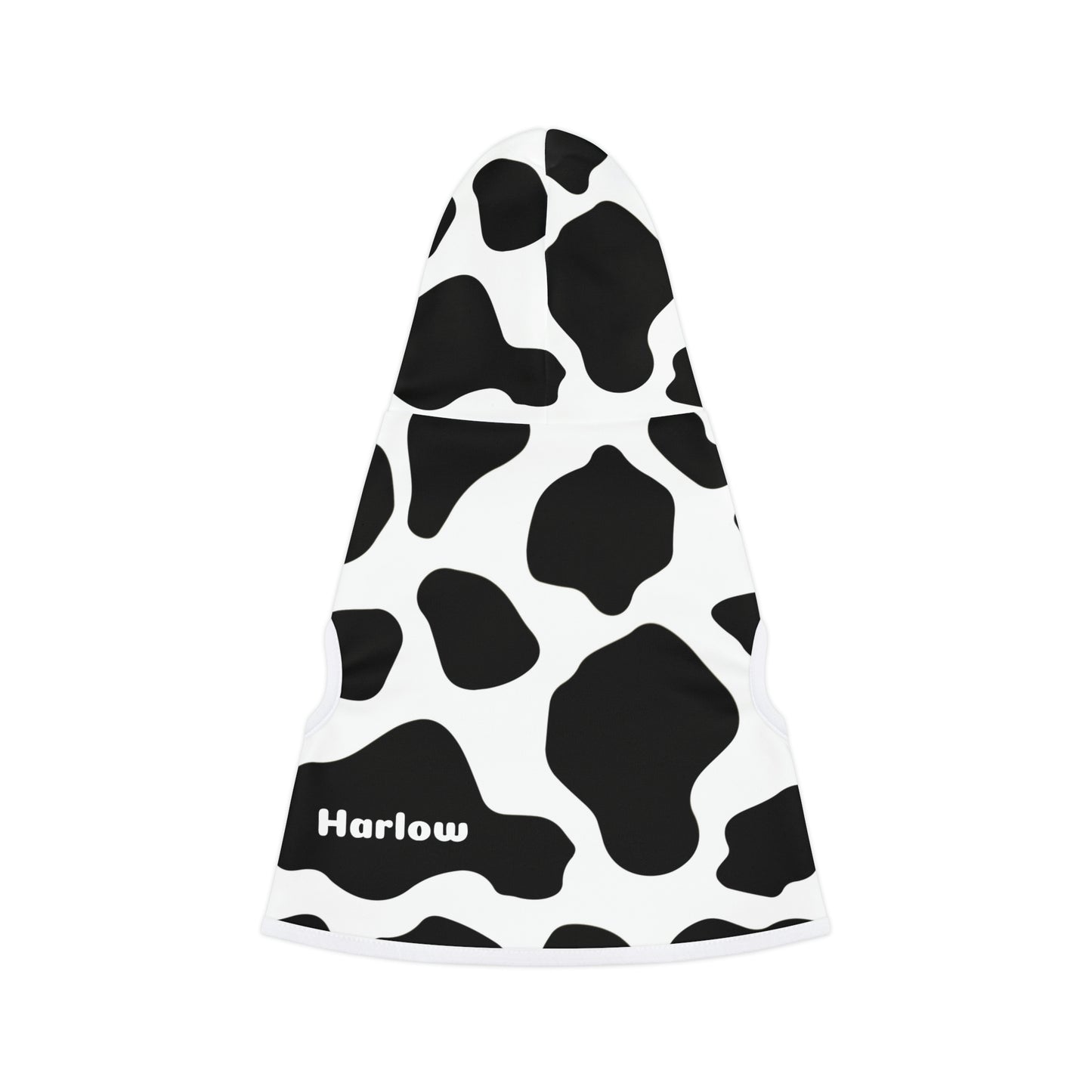 Personalized Western Cow Print Pet Hoodie