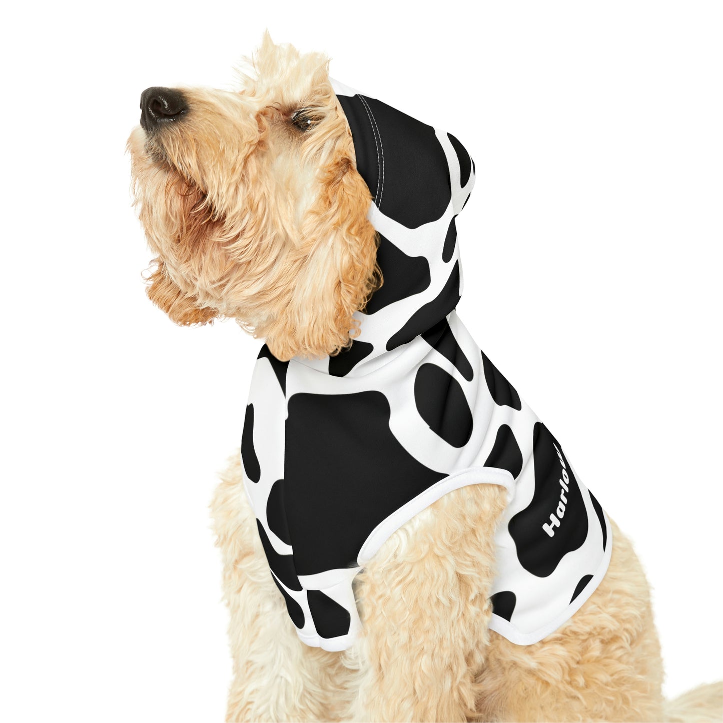 Personalized Western Cow Print Pet Hoodie