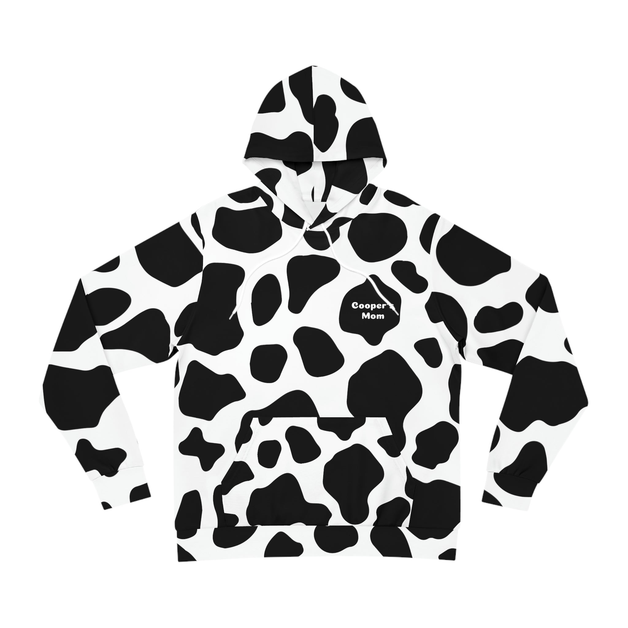 Cow print online hoodie