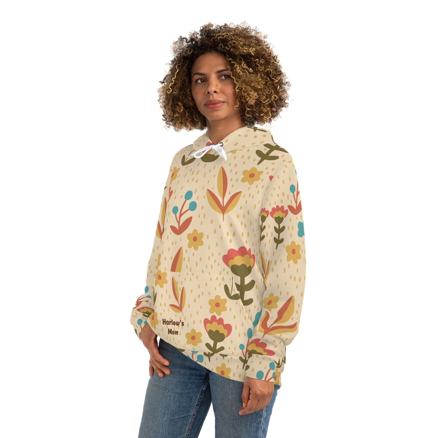 Personalized Western Boho Tan Floral Parent Hoodie