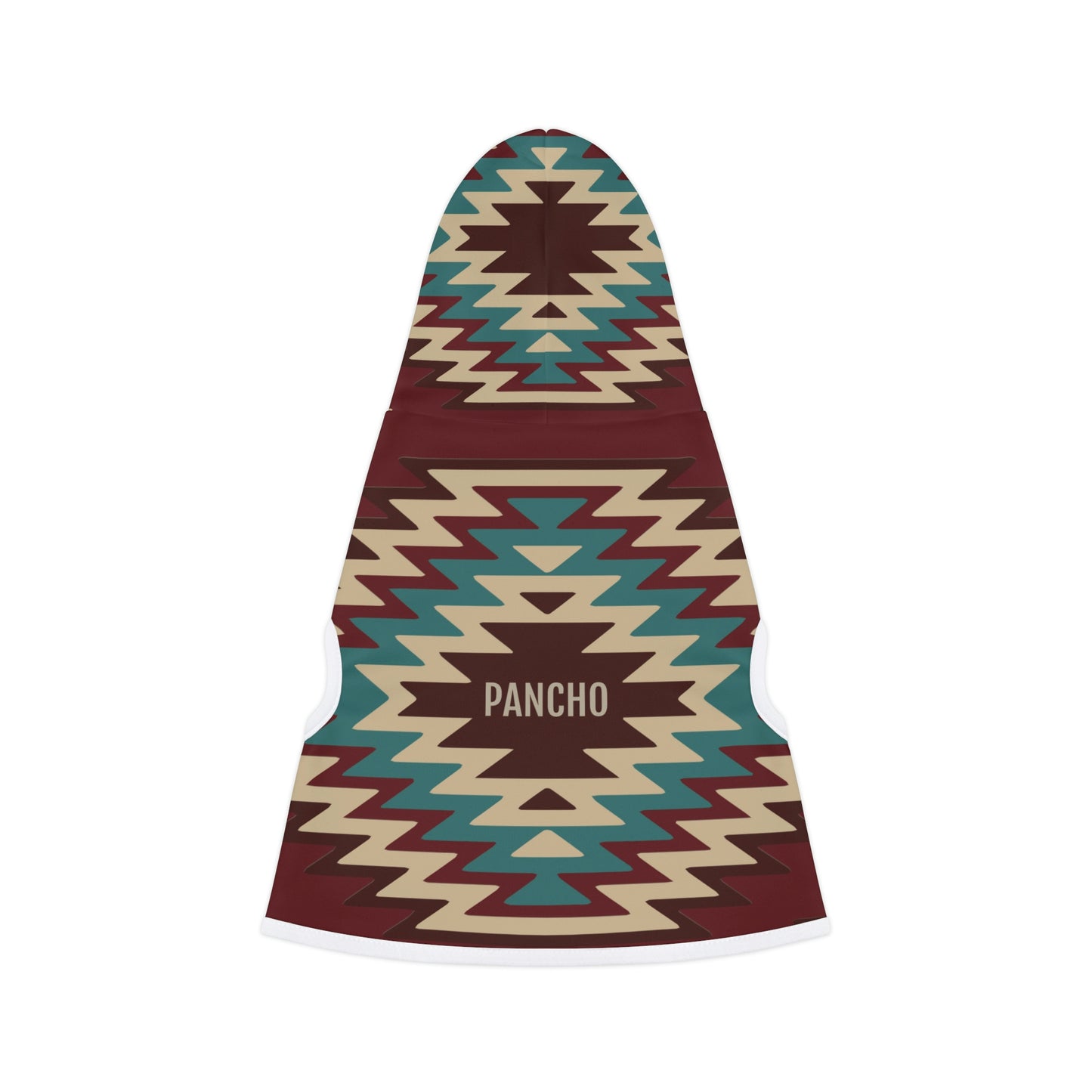 Personalized Western Boho Maroon Pet Hoodie