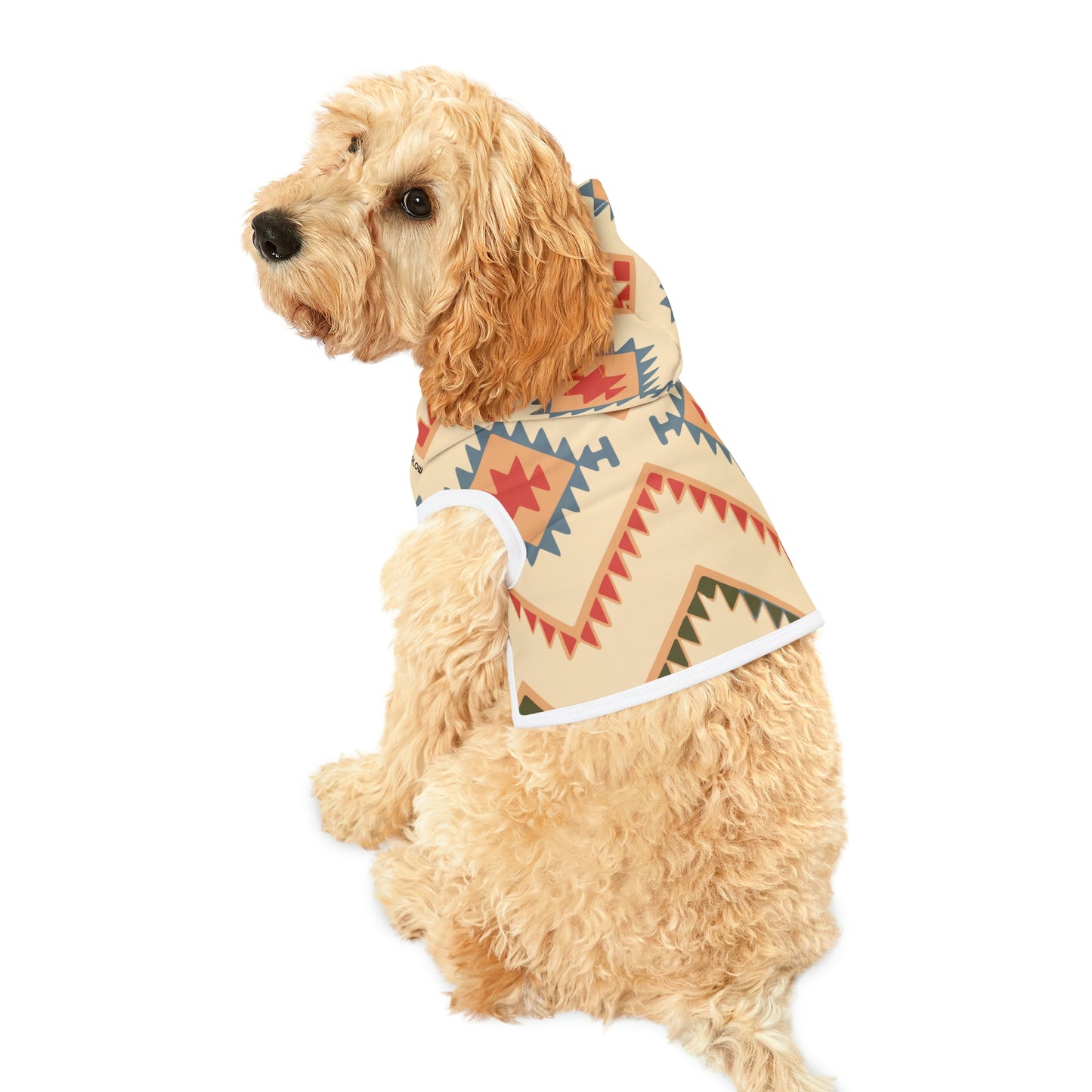 Personalized Western Boho Tan Pet Hoodie