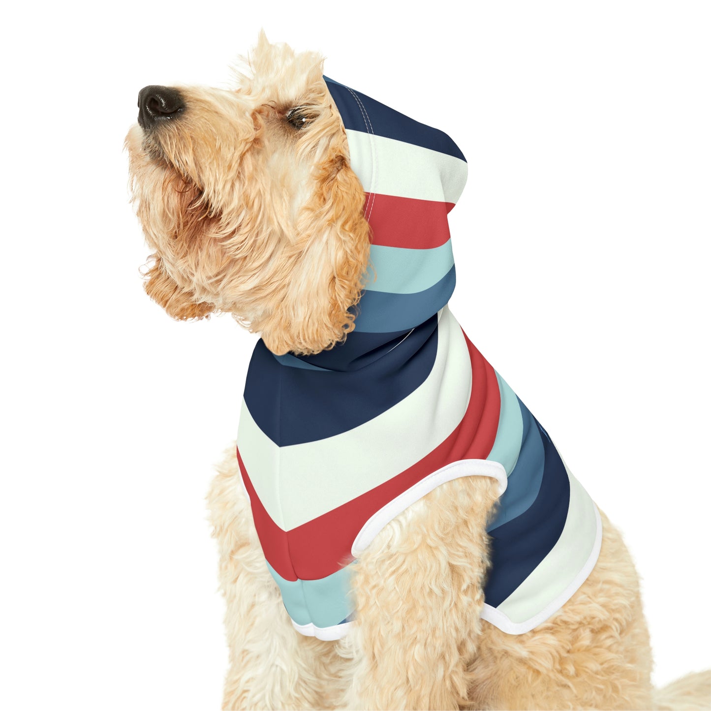 Personalized Classic Americana Stripe Pet Hoodie