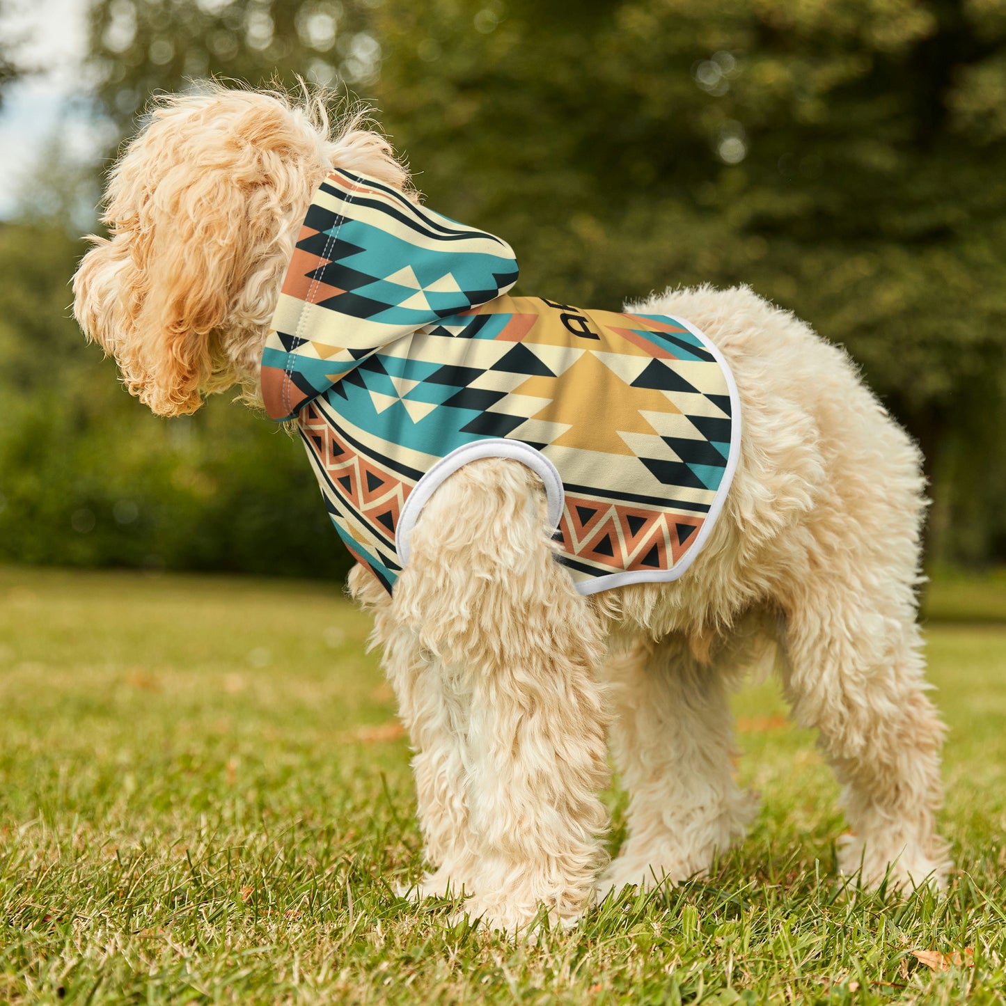 Personalized Western Boho Yellow Pet Hoodie