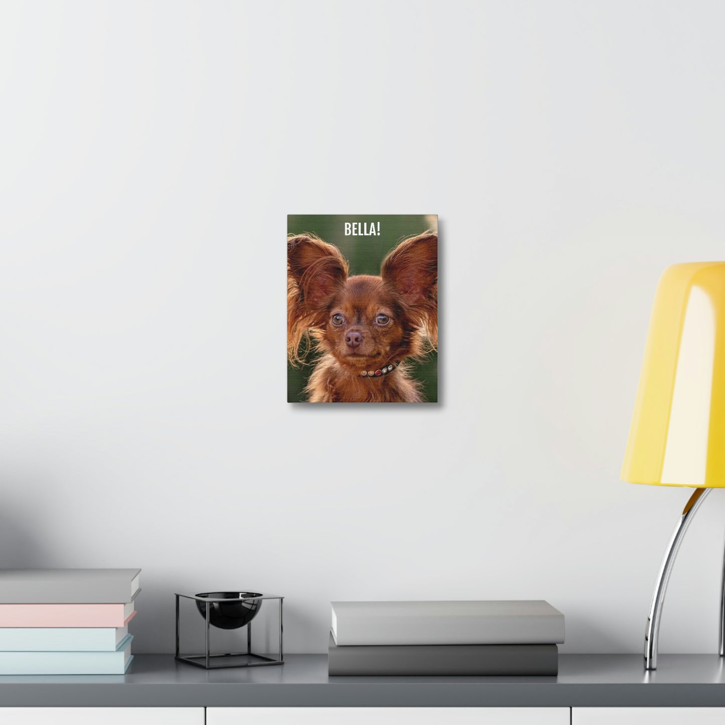 Personalized Pet Portrait on Stretched Satin Canvas