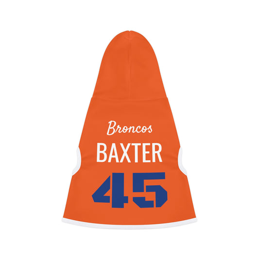 Personalized Denver Broncos Pet Hoodie