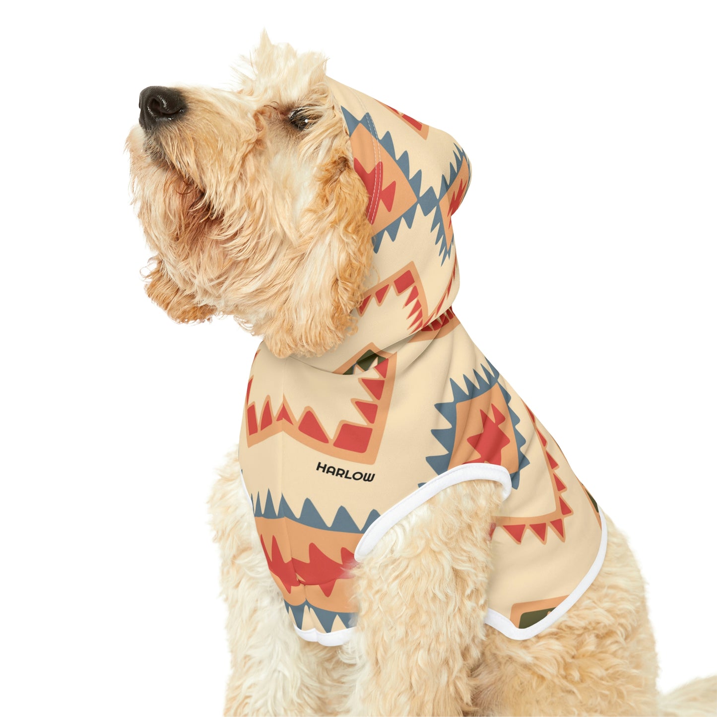 Personalized Western Boho Tan Pet Hoodie