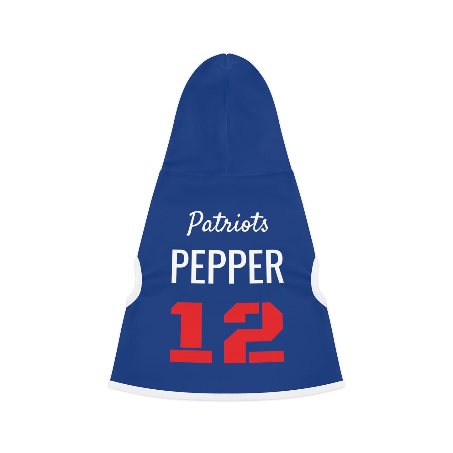 Personalized New England Patriots Pet Hoodie