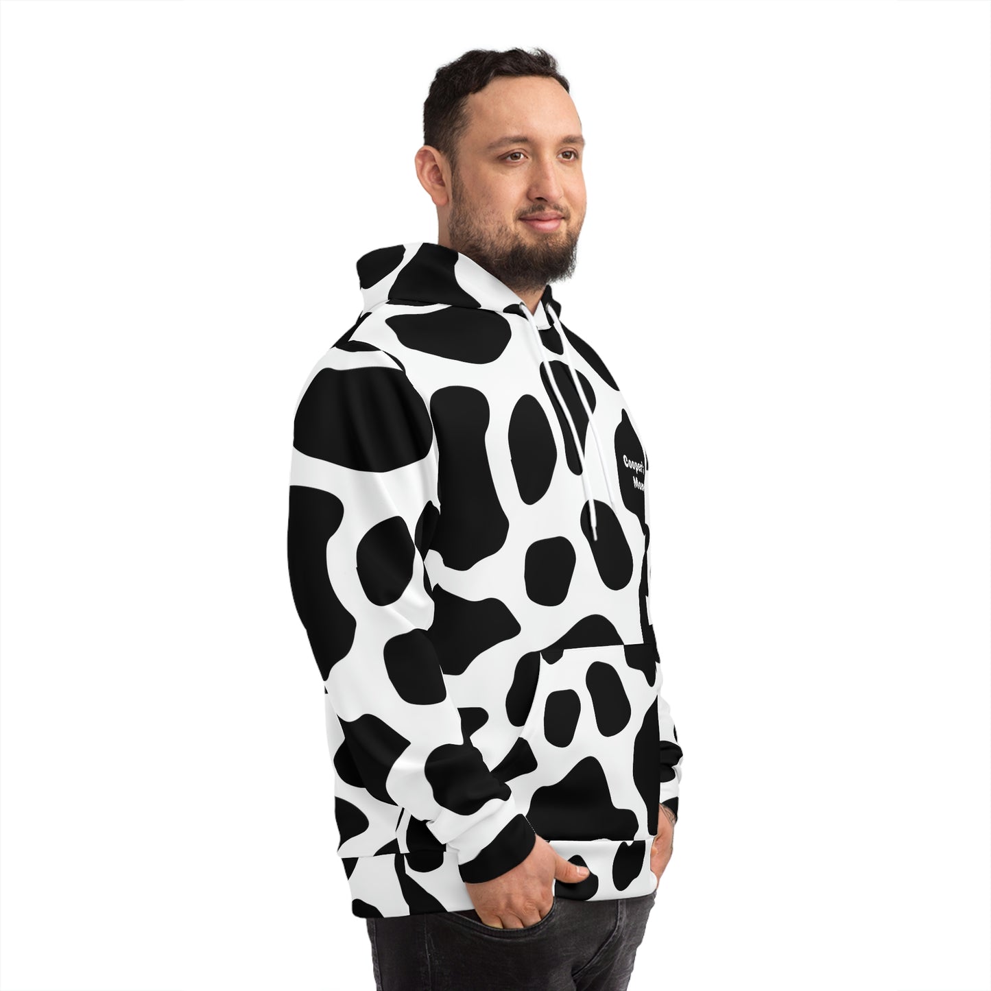 Personalized Western Boho Cow Print Parent Hoodie