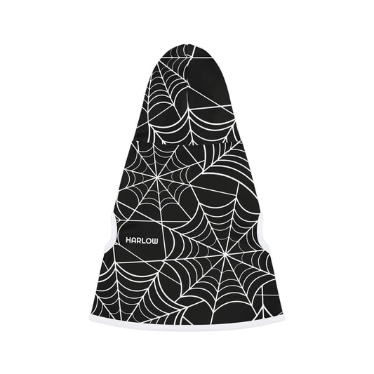 Personalized Goth Punk Spider Web Pet Hoodie