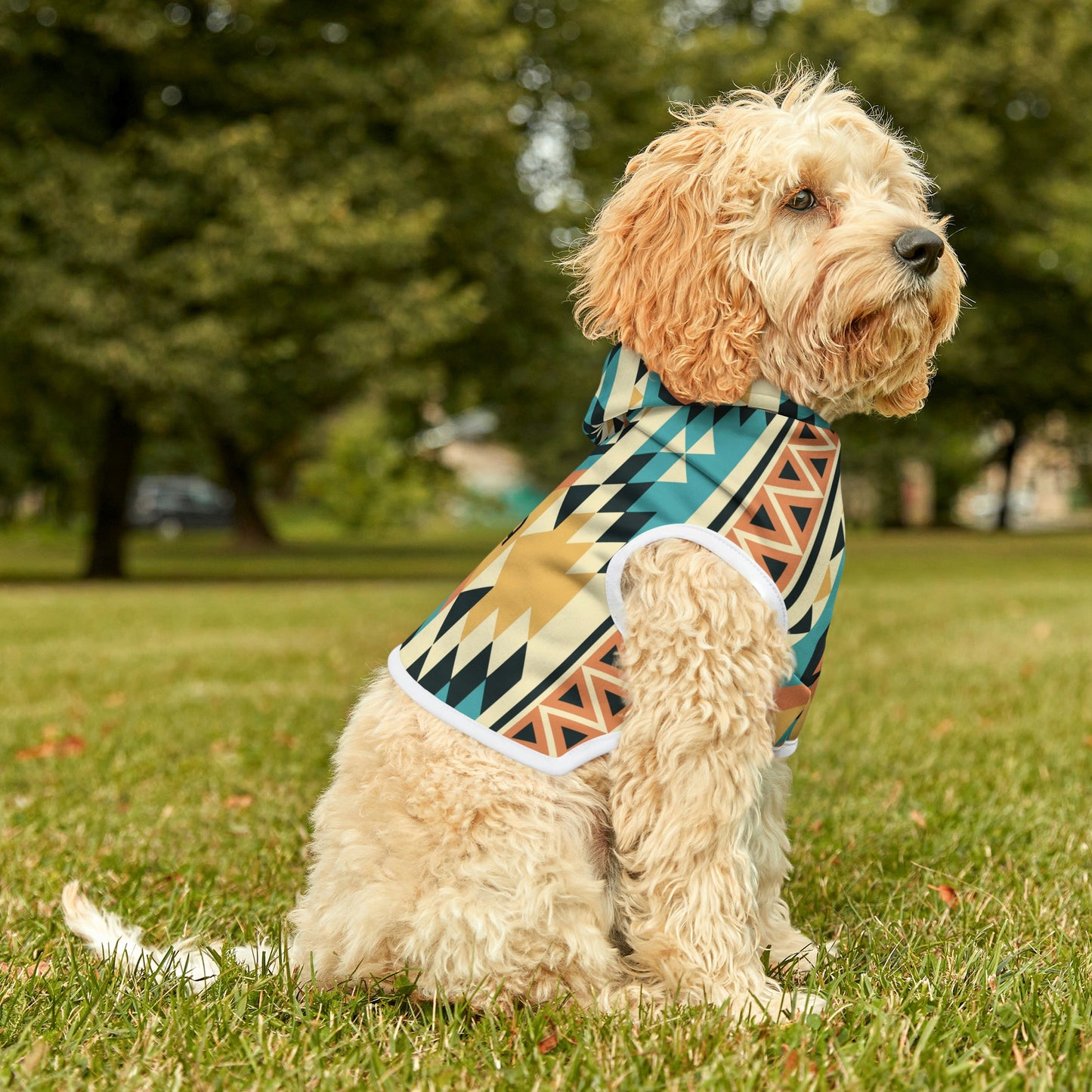 Personalized Western Boho Yellow Pet Hoodie