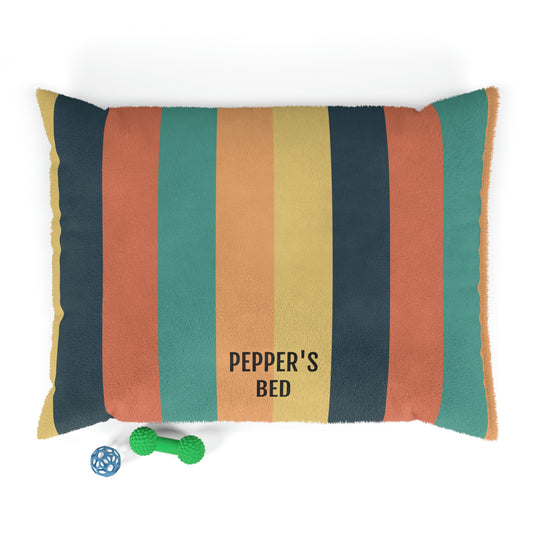 Personalized Classic Hot Air Ballon Stripe Pet Bed