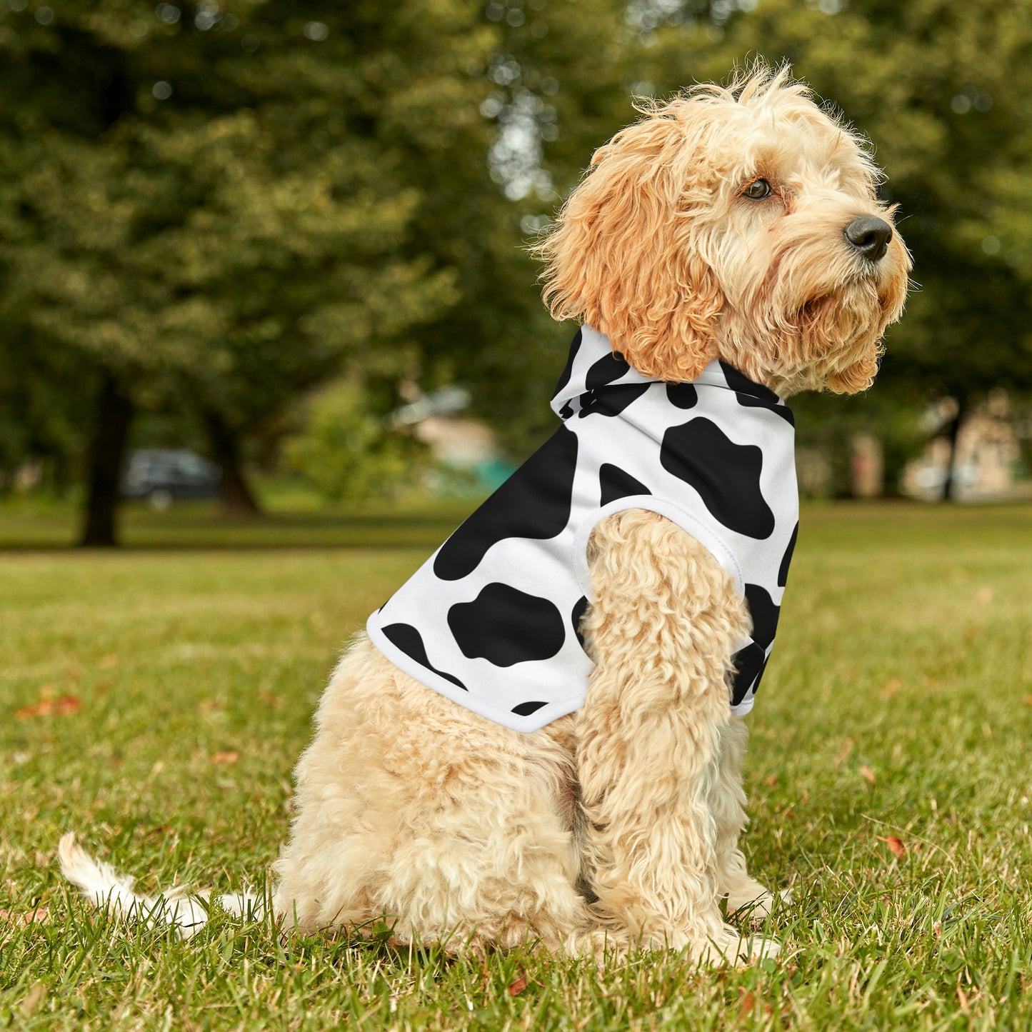 Personalized Western Cow Print Pet Hoodie